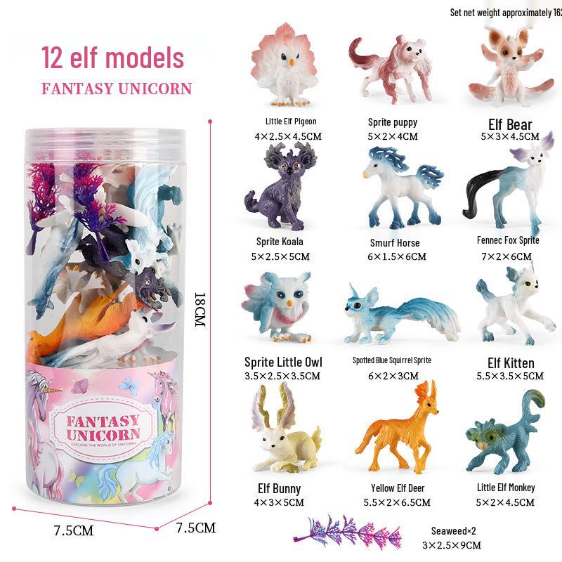 Mini Animal Farm & Dinosaur Toy Set with Insects and Ocean Models
