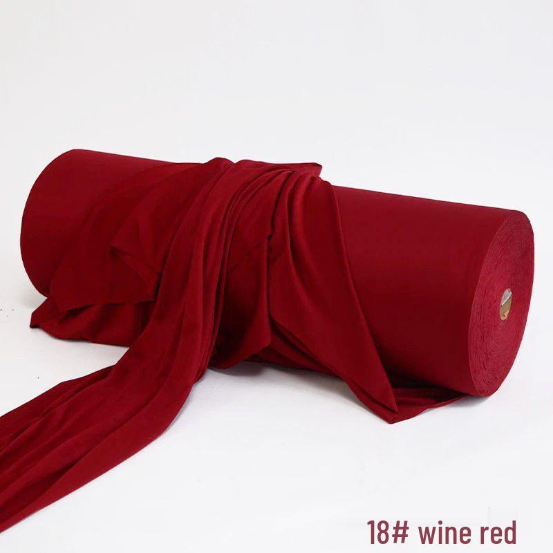 Red Elastic Milk Silk Wedding Decoration Cloth for Stair Railings, Hallway, and Indoor Ceilings