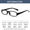 Ultra Light Square  Frame Reading Glasses Unisex Magnifying Presbyopic Eyeglasses Women Men Vision Care Diopter +1.00~+4.00