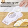 Dual-Function ABS Egg Slicer & Separator - Household Tool for Salted Duck Eggs