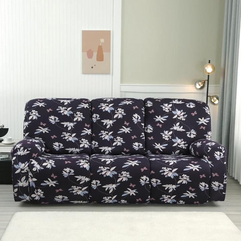 2/3 Seater Spandex Recliner Sofa Cover Stretch Couch Protector for Living Room Relax Lazy Boy Armchair Covers for Home Decor