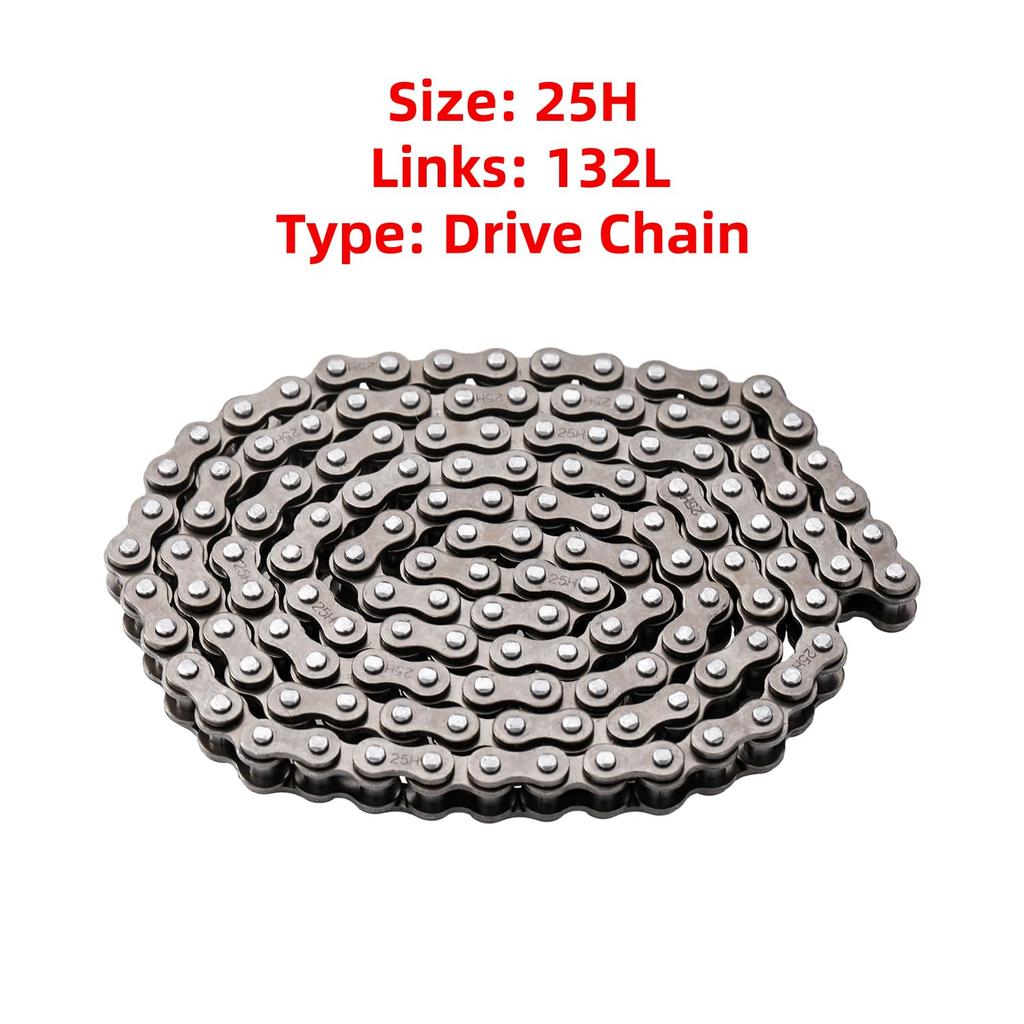 KAMIER #25 Roller Chain 132 Link With Drive Chain Breaker For Razor MX500 MX650 SX500 Mcgrath Dirt Rocket Bike Off Road Motocross Pit Bike Kids