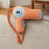 Hair Dryer Shaped Dog Chew Toy Durable Chew Squeaky Dog Toy Plush Dog Toy  Boredom Relief