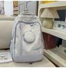 Schoolbag Korean new cute backpack versatile fresh ins lightweight large-capacity backpack star college student first school bag