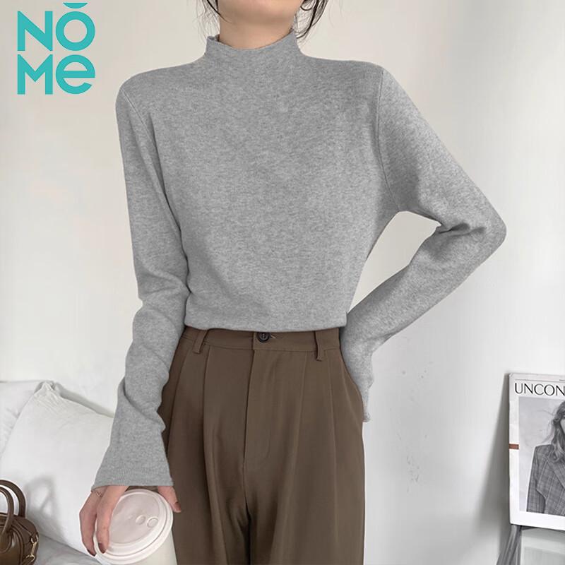 

NOME Women s Pullover Half-High Neck Base Layer Sweater One Size