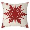 Christmas Throw Pillowcase Home Nordic Holiday Decoration Linen Super Soft Short Plush Sofa Pillowcase