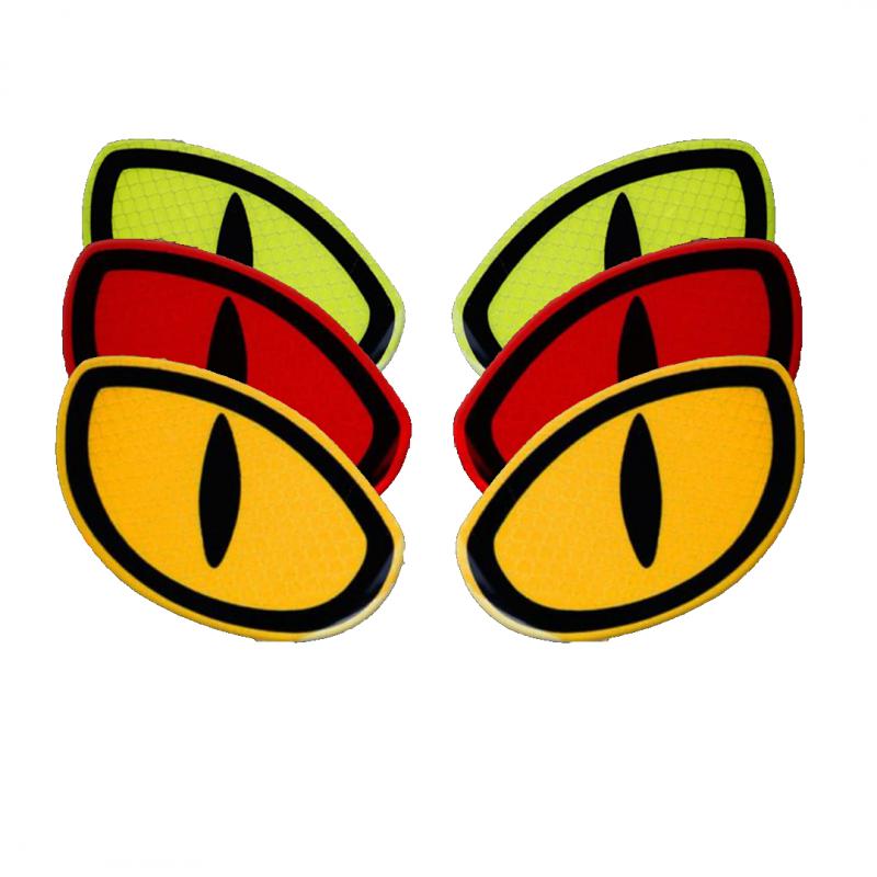 Safety Warning Tape Eyes Styling Car Reflective Sticker Car Decorate Sticker Rear Bumper Safety Reminder Car Sticker Accessories