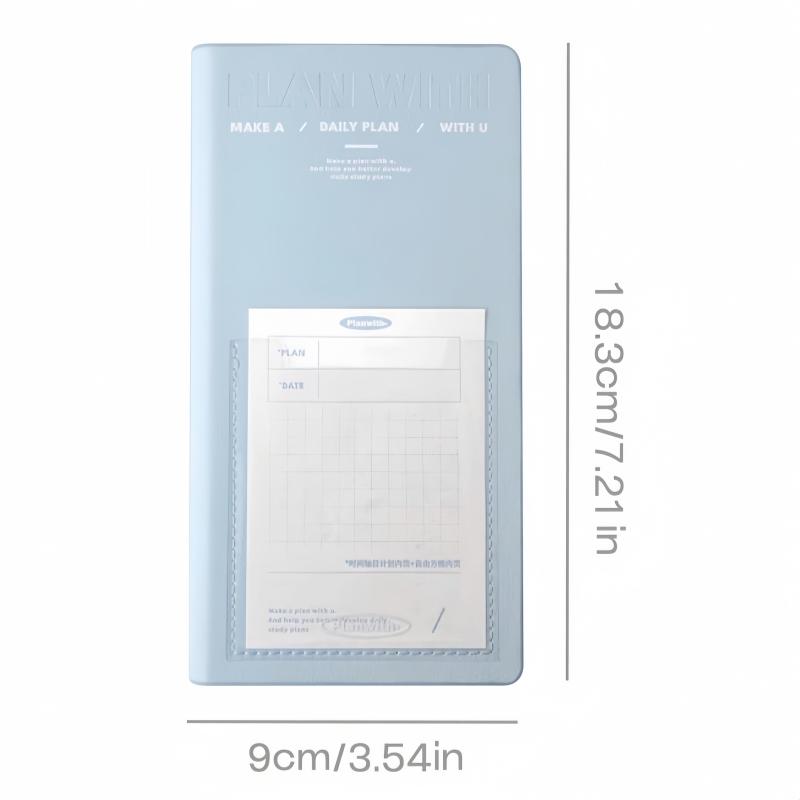 1Pc Planwith daily planner, 2025 Schedule Book, Portable Notebook,To-Do List, Self-Discipline Card Printing Book,Task List Memo