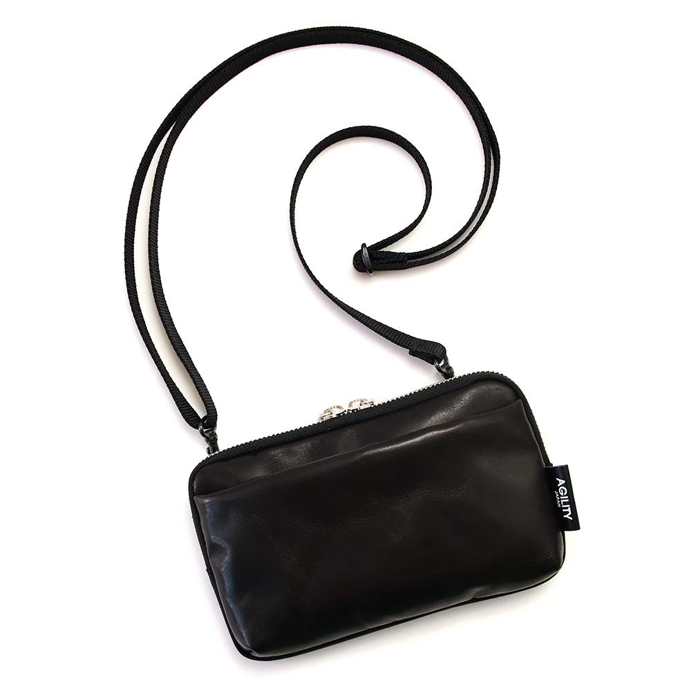 

AGILITY affa Park Pochette W Shoulder Bag, A6 Size, for Maternal and Child Health Handbook, Medicine Book, Wallet, and Mini Bag