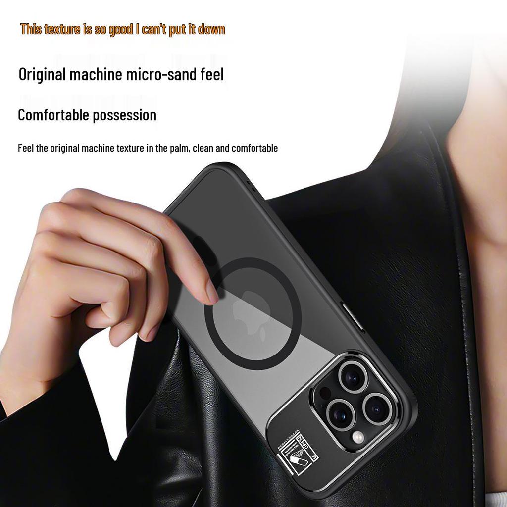 Magnetic Drop-Proof Lens Stand Case for iPhone 17 Pro Max/16 Pro/15