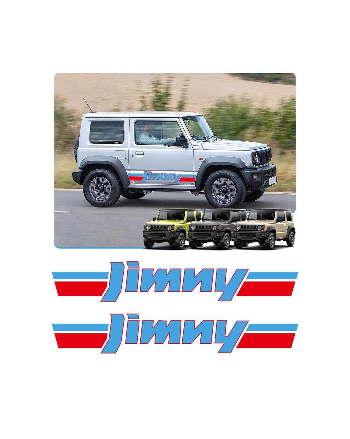 

Наклейки Maplewoodcar Jimny, Большие [1 Пара/125см] Оригинальный Дизайн, Крутые, Водонепроницаемые