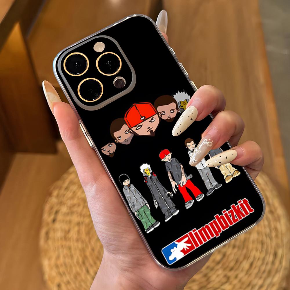 

L-Limp Bizkit Band Phone Case For IPhone 17 16 Pro Max 15 14 13 11 12 Mini Xs X Xr 7 8 Plus Se Transparent Cover iPhone XS Max