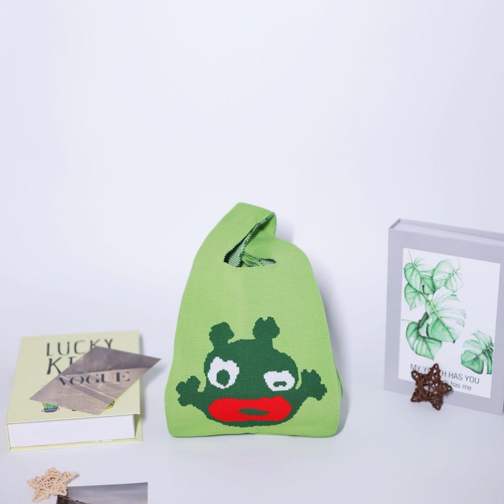 Trendy Knit Bucket Bag For Women Soft And Spacious Tote Bag With Eye-catching Patterns Ideal For Daily Wear And Gifts