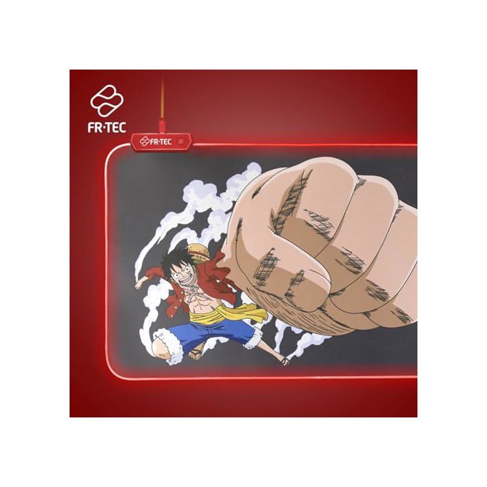 Tapis de souris XL - FRTEC - One Piece - Surface douce - Antidérapant - Éclairage LED
