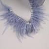 10Meters Hackle Feather Trim Rooster Neck Feather Ribbon Pheasant Feathers Fringe for Crafts Accessories Sewing Decoration