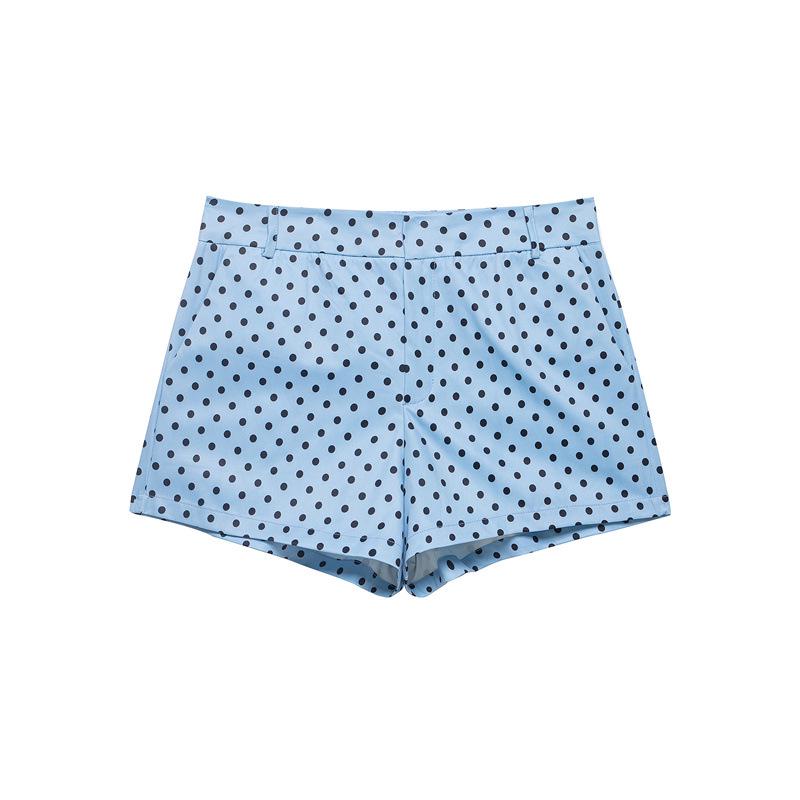 2025 Autumn Women's Polka Dot Puff Sleeve Jacket and Casual Pants Set