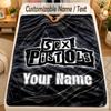 Flannel BlanketSex Pistols Custom Name Text Personalized Soft Warm Throw Blanket Home Decor Gift