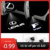 Interior Stickers HD Car Door Lamp Projector Car Badge Welcome Light For Lexus F SPORT RX330 IS250 Ct200h ES300h RX350 IS300h RX