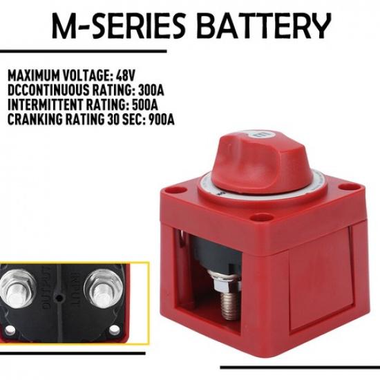 1X 6006 Systems M-Series Mini On-Off Battery Man Switch Knob Marine Red