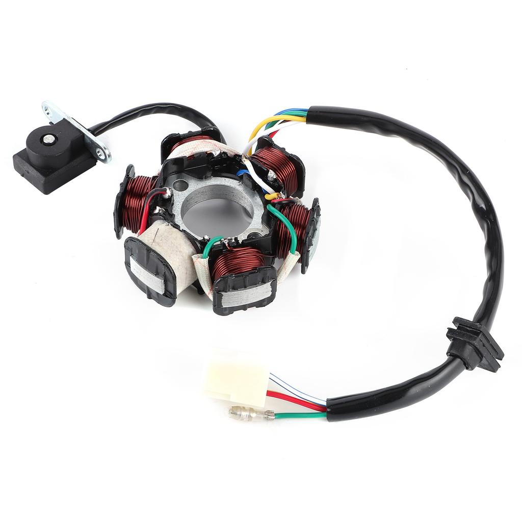 GY6 C110‑6 Magneto Stator Coil Replacement Parts Accessory for Dirt Bike (Single Yellow AC)