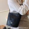Summer Shoulder Small Bag Women's 2025 New Trend Korean Niche Bucket Bag Super Fire Messenger Versatile Woven Bag