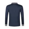 Long Sleeve Polo-Shirts For Men Plaid Collar Shirt Golf Tees Basic Casual Tops Trendy Tshirt Lightweight Regular Fit