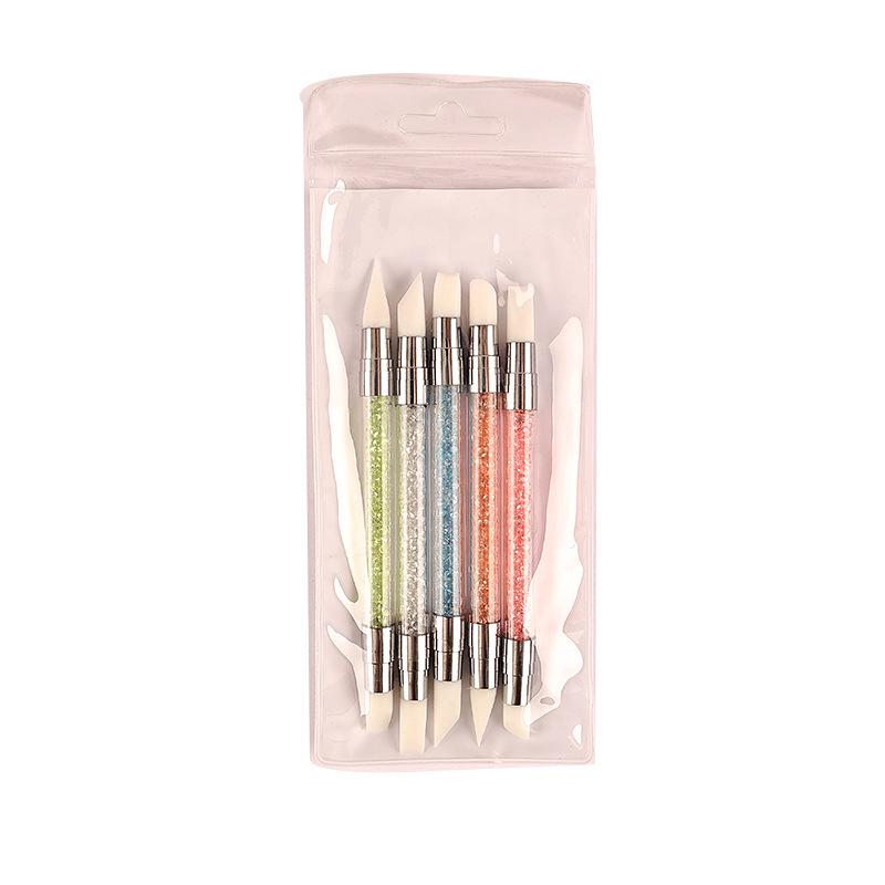 

Crystal Double-Ended Silicone Nail Art Pen & Polymer Clay Tool Set