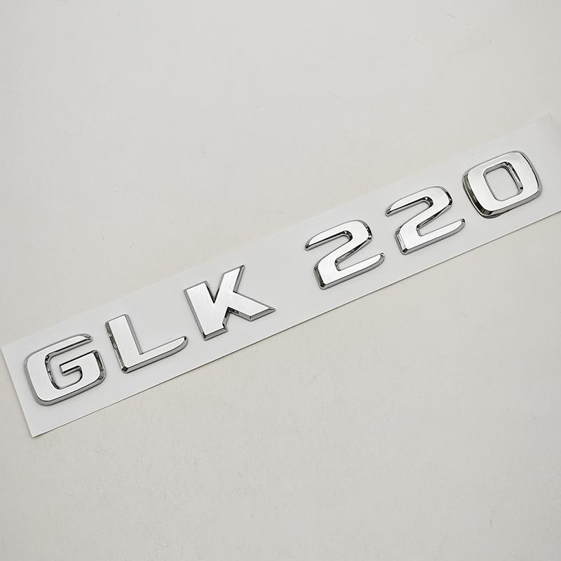 3D ABS Car Sticker Logo GLK220 GLK300 GLK350 Rear Trunk Letters Badge Emblem For Mercedes Benz GLK Series GLK220 GLK300 GLK350