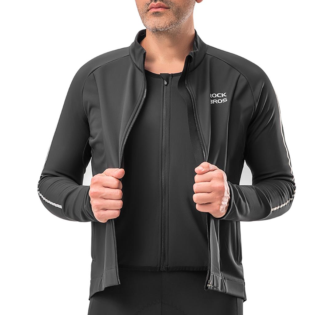 Warm Autumn/winter Long Sleeve Cycling Jersey M - Black