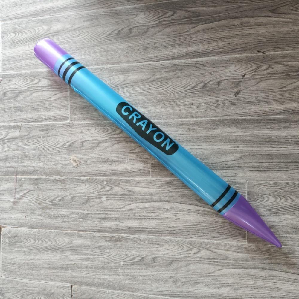 Hochwertiges aufblasbares PVC-Bleistift-Jumbo-Partygeschenk Neon-Buntstift Niedliche leichte Dekorationen Requisite