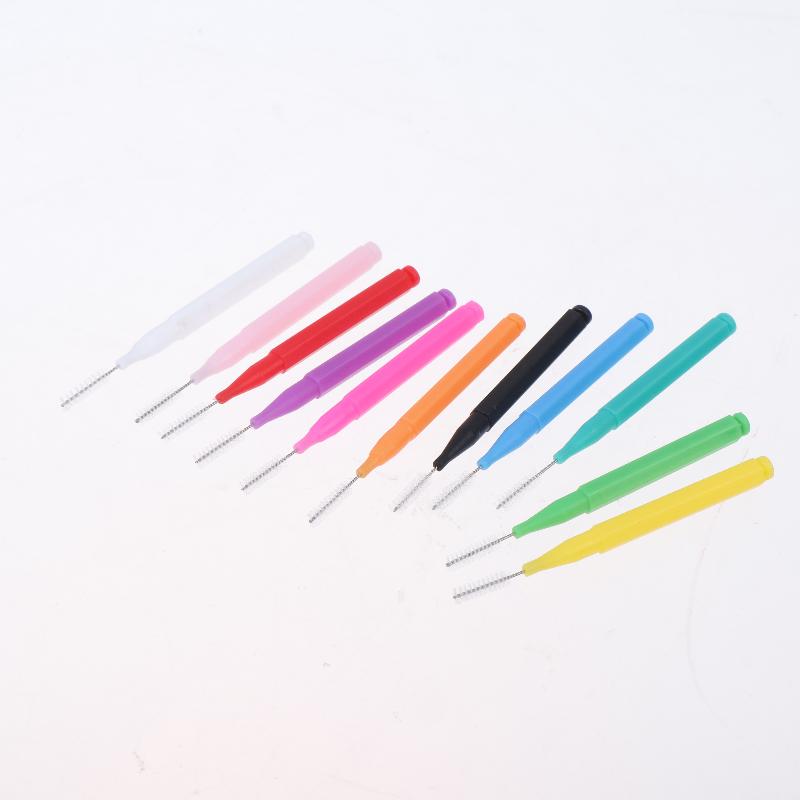 100Pcs/Box Interdental Brushes Travel Case For Teeth Cleaning Health Care Tooth Interdental Cleaners Dental Teeth