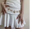 Gold Silver Color Starfish Chain Waist Chain for Woman Girl Fashion Summer Beach Party Jewelry Accessories Mother's Day Gift