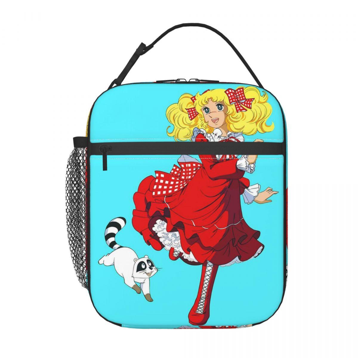Candy Candy Snow Capucin Insulated Lunch Bag for Women Children Leakproof Food Boxes Thermal Lunch Box Tote One Size