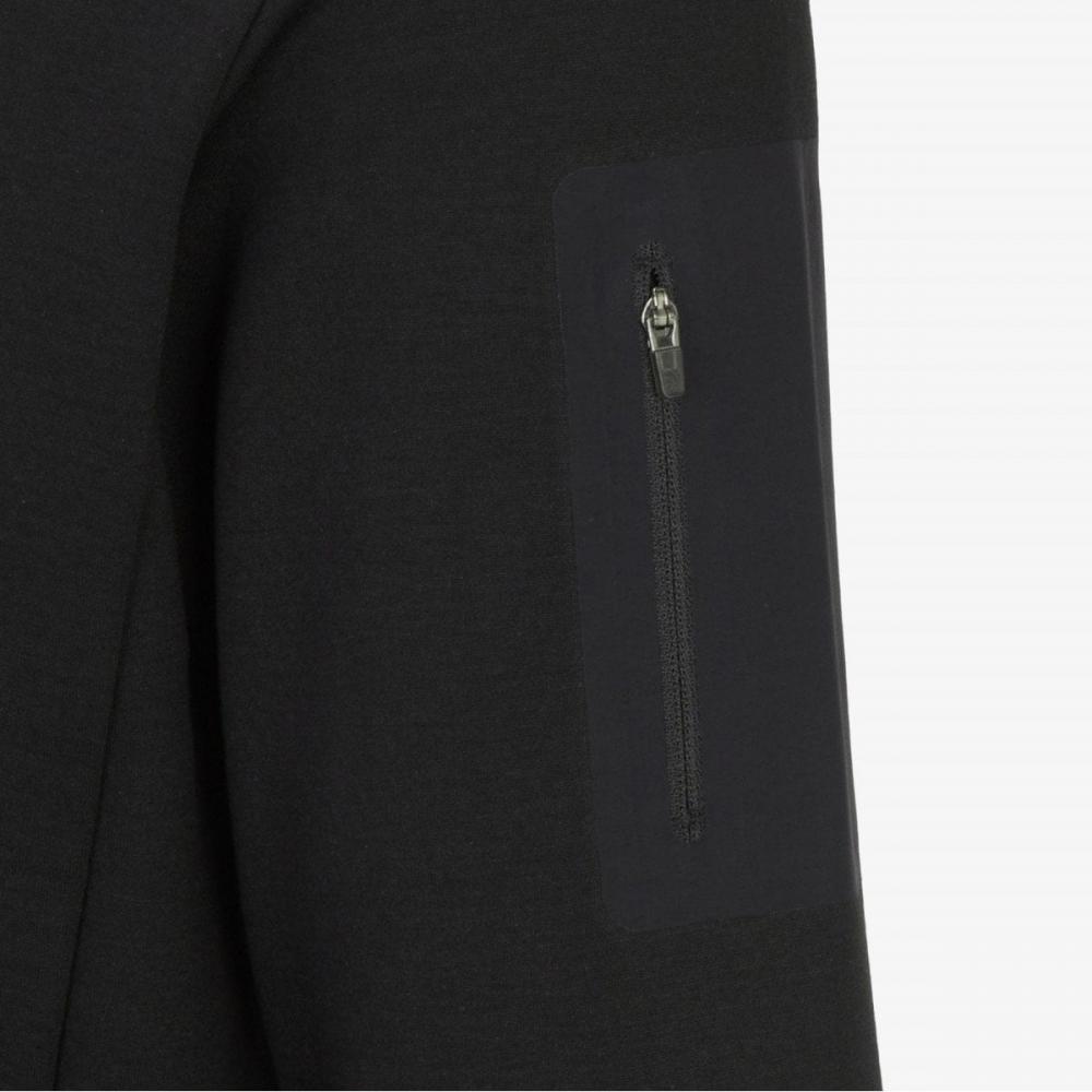 [north Face Official] Nt7lr50a Basodino Long Sleeve Zip Tee Black