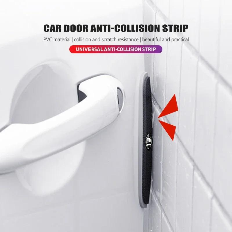 Adesivos para Carro Para Alfa Romeo 4 Peças Adesivo de Espelho de Carro Tira Anti-Colisão Lateral da Porta Decalques Para Alfa Romeo 159 Giulietta Giulia 14