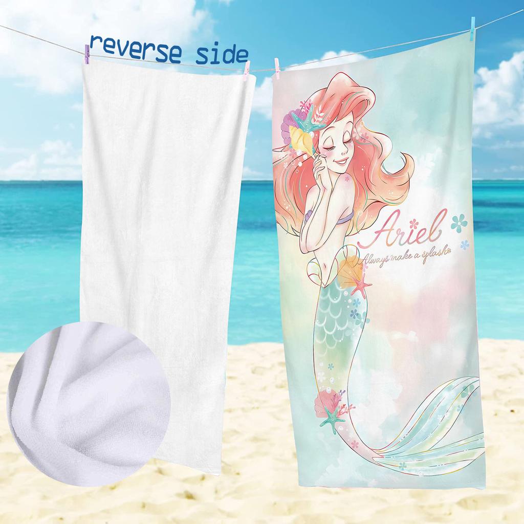 Princess Beach Towels Travel Towel Shower Sauna Bathroom Cotton 100% Microfibre Quick Dry Spa For Home Cute Room Decor