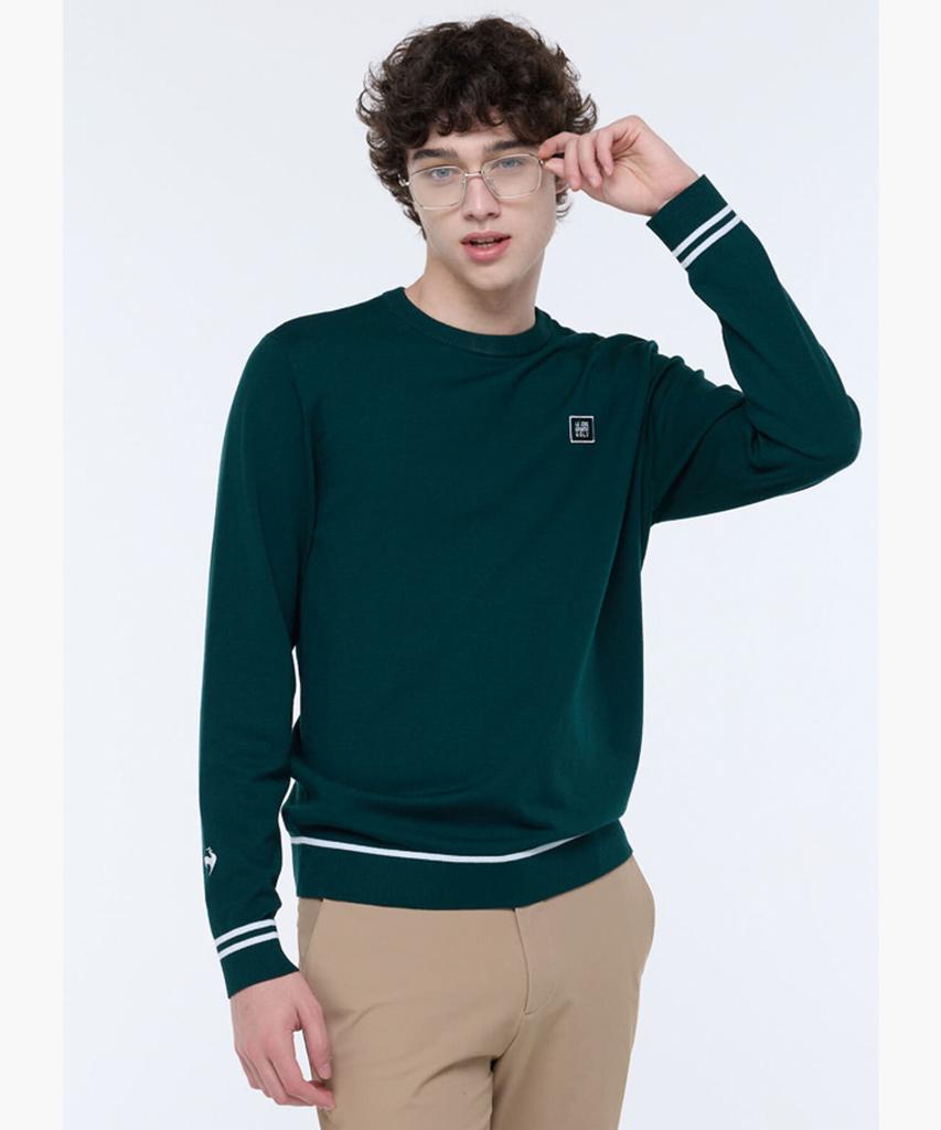 LECOQ GOLF Men'S Essential Round Long Sleeve Sweater (Gq321Mkp99)