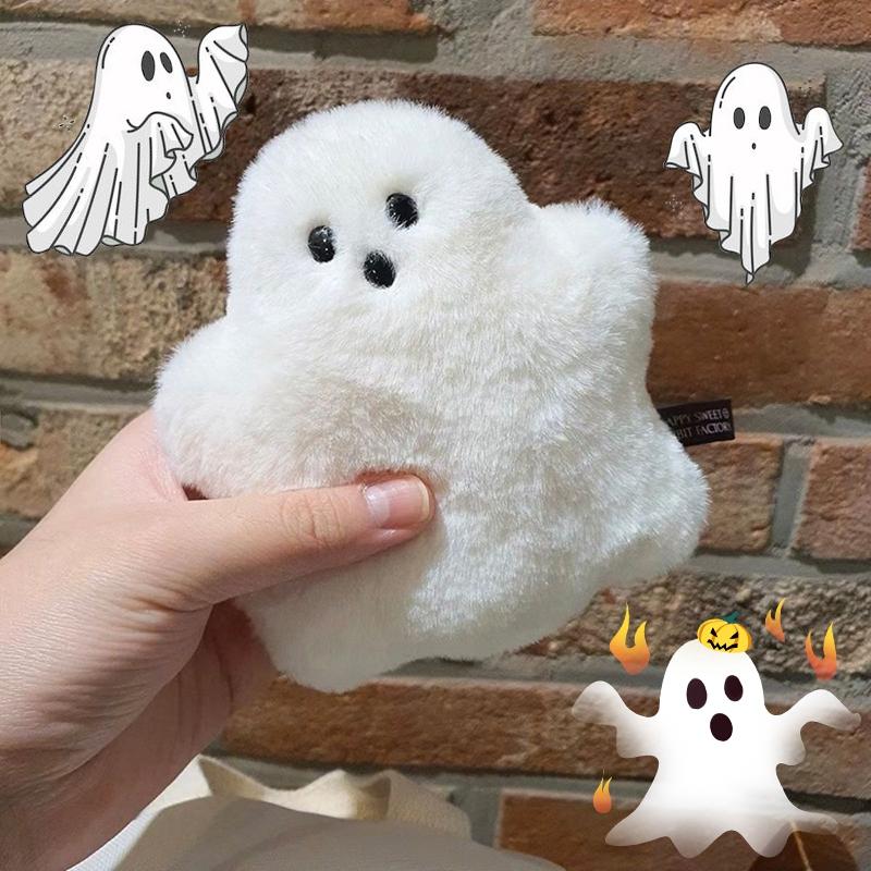 

Подушка-призрак в виде облака, подушка для спинки дивана, плюшевая игрушка в виде маленького дьявола на Хэллоуин, милая подушка-призрак, кукла в виде маленького дьявола, украшение на Хэллоуин