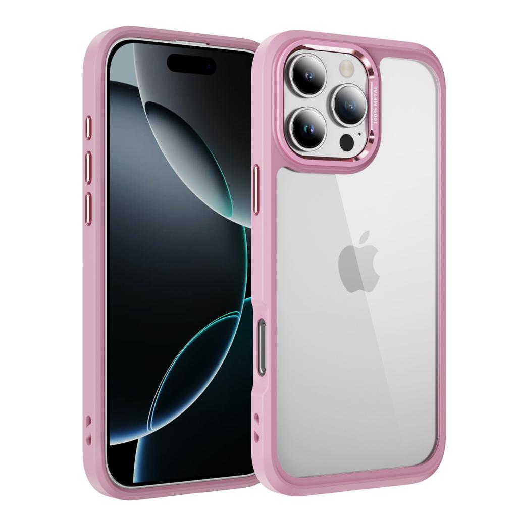 For Apple Transparent Mobile Phone Case for Apple 16/15/14/13 Two-in-one 2.0mm PC Mobile Phone Transparent Case