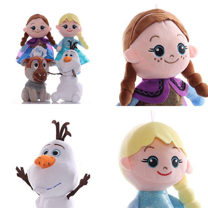 2 Stuffed Frozen Elsaanna Princess Plush Doll Children Toy Birthday