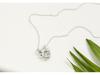 Lively Antler Necklace with Dancing Heart - S925 Sterling Silver Clavicle Chain Christmas Gift for Women