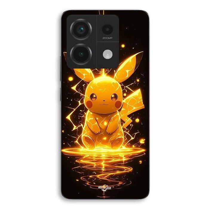 Coque de téléphone - MANIACASE - Xiaomi Redmi Note 13 Pro 5g - Silicone TPU - Souple - Pikachu Eclair