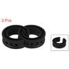 TWO Black Car Coil Spring Rubber Buffer Universal E Type For Ford For Chevy