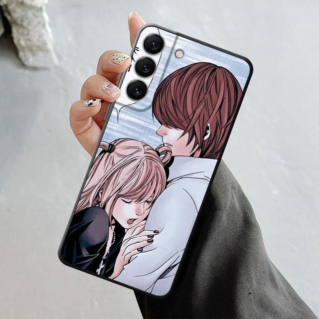 Pink Death Note Light Misa Phone Shell For Samsung Galaxy S23 S22 S21 S20 Fe Ultra S10 S9 S8 Plus Note 20ultra 10plus Case