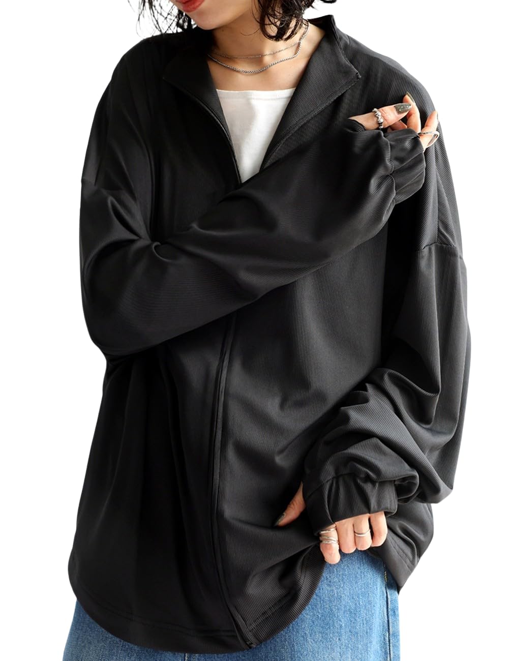 

Женский рашгард Antiqua, защита от УФ-лучей, охлаждающий эффект, YP-00125 Обычный (Размер S-L), 05, Черный