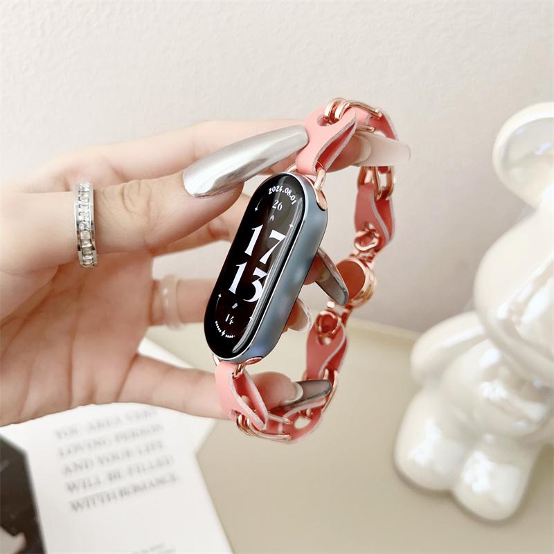 Stainless Steel Strap for Xiaomi Mi Band 9 Magnetic   Buckle Metal Bracelet for Miband 8 NFC Quick Release Replacement Band