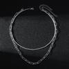 European & American Fashion Double-Layer Hip Hop Starry Sky Necklace Set