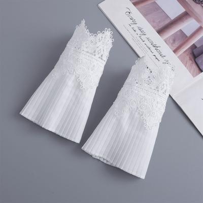 Lace Fake Sleeves Elegant Bowknot Detachable Cuffs for Women Fashion Accessories
