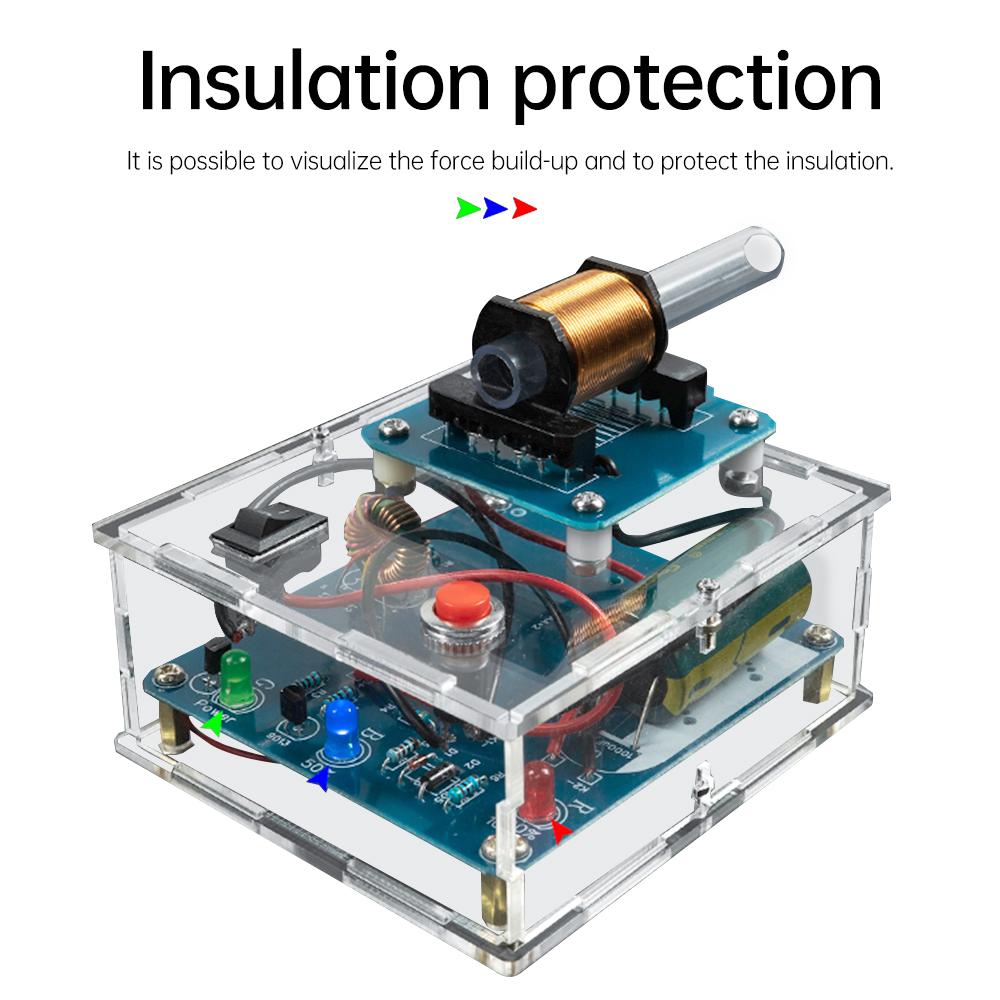 

DC3V DIY Електричний Магнітний Передавач Набір Електроніки зі Схемою Індикації Рівня Електронні Експериментальні Деталі для Електронної Гри-Стрілялки