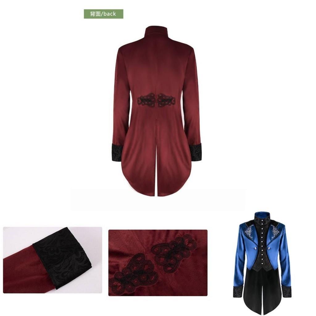 Vintage Court Style Halloween Coat For Men